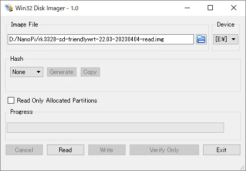 Win32 Disk Imager