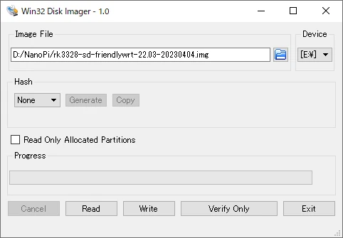 Win32 Disk Imager